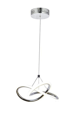 3 Color Controlled Chrome Modern Pendant Lamp Led Chandelier 4 Modes - Swordslife