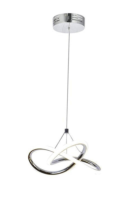 3 Color Controlled Chrome Modern Pendant Lamp Led Chandelier 4 Modes - Swordslife