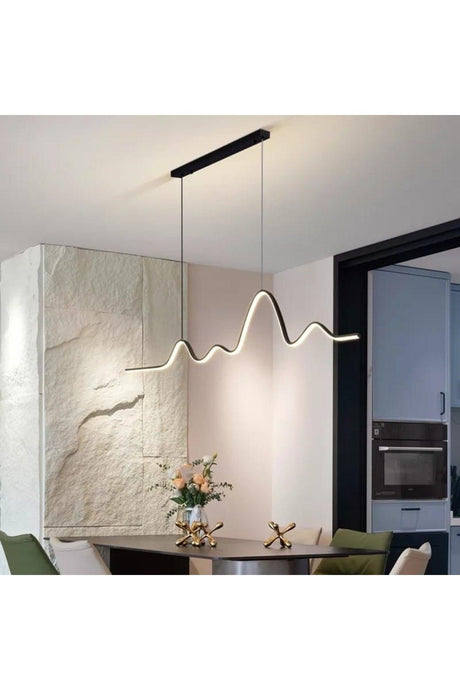 3 Colors Lighting Led Modern Smart Chandelier Pendant Lamp / Worm / 120 Cm - Swordslife