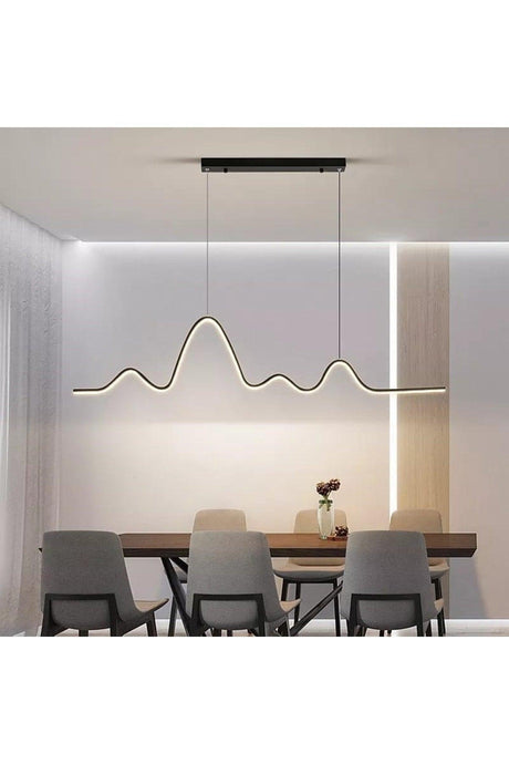 3 Colors Lighting Led Modern Smart Chandelier Pendant Lamp / Worm / 120 Cm - Swordslife