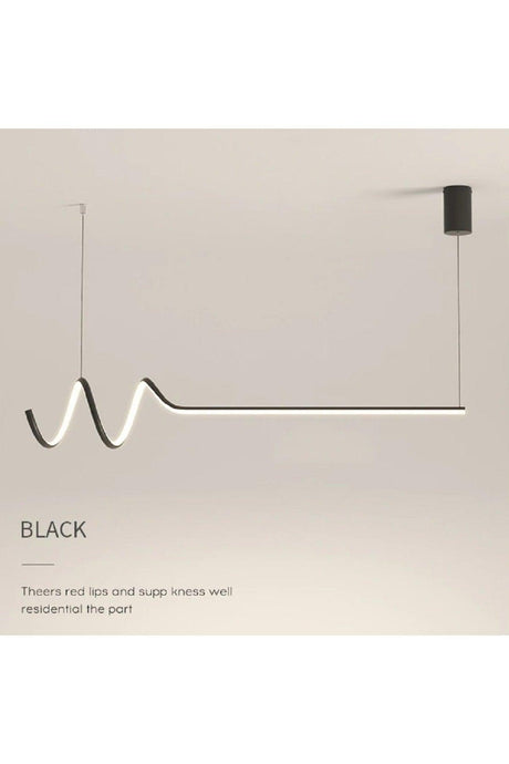 Modern Smart Minimal Pendant Lamp with 3 Colors Burning Led / Minimal / 120 Cm / Anthracite Case - Swordslife