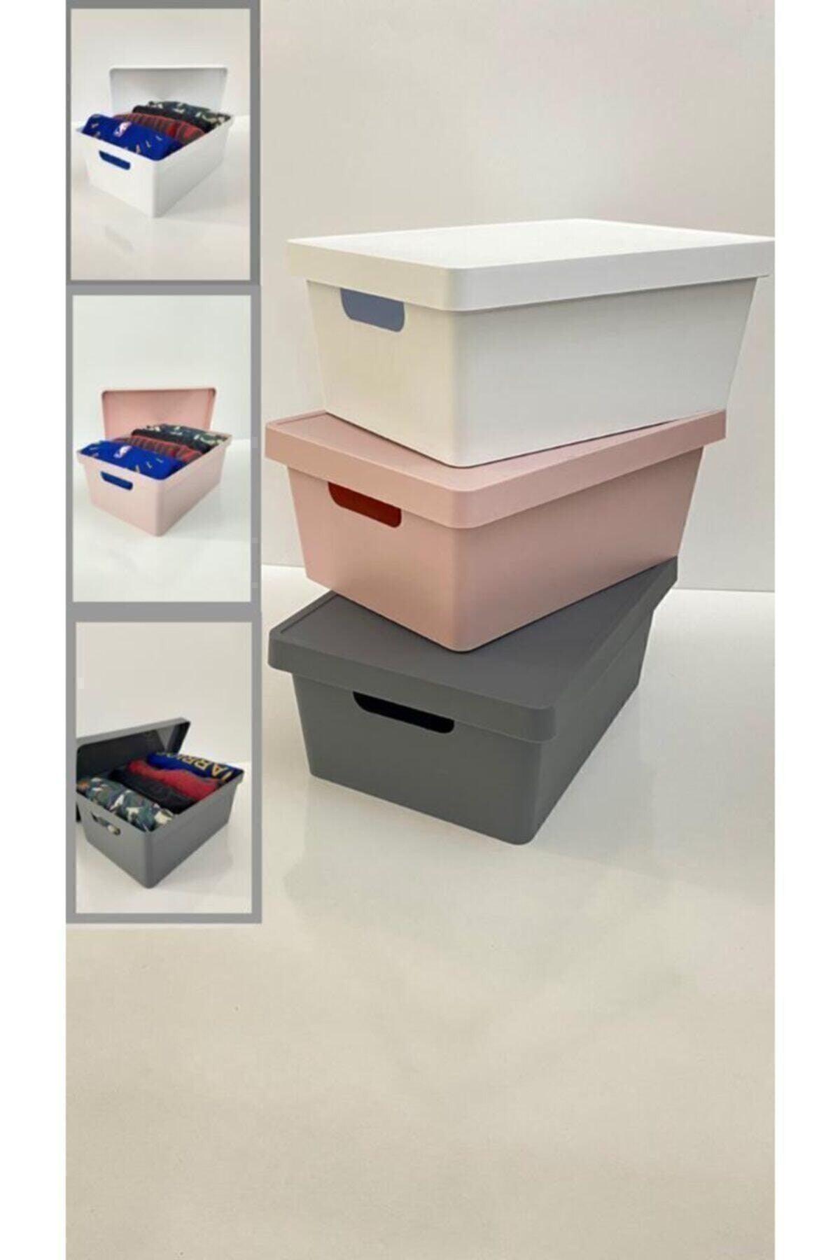 3-Pack Multi-Lid Box 10 Lt. Organizer Organizer - Swordslife