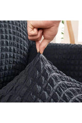 3 Seater Crepe Sofa, Sofa, Sofa Cover, Seat Cover (3 seater) 1 pcs Anthracite - Swordslife