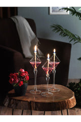 Glass Oil Lamp Gordian with 3 Legs (250 ml Oil Lamp Gift) - Swordslife