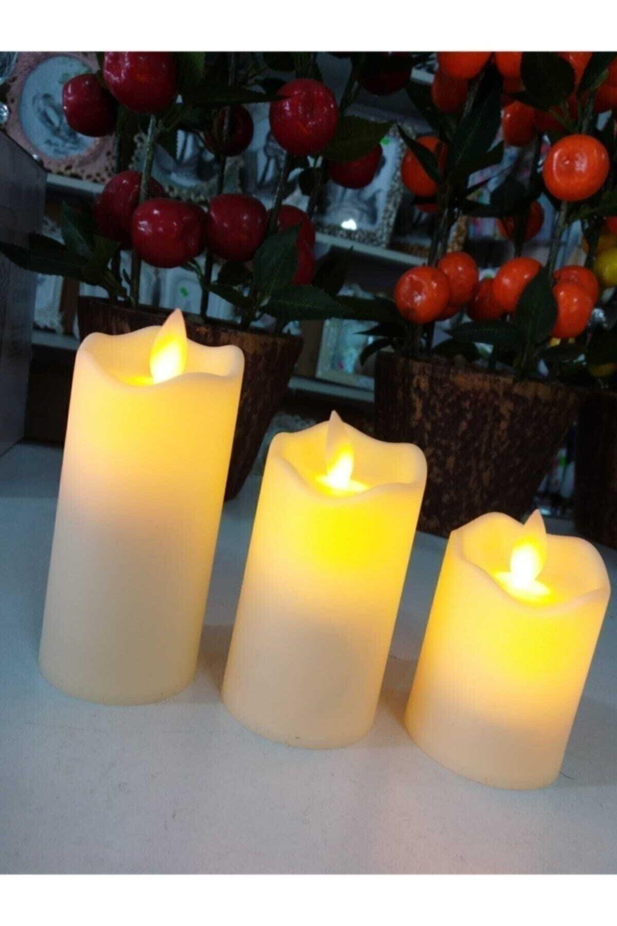 LED Candle with 3 Artificial Battery - Swordslife