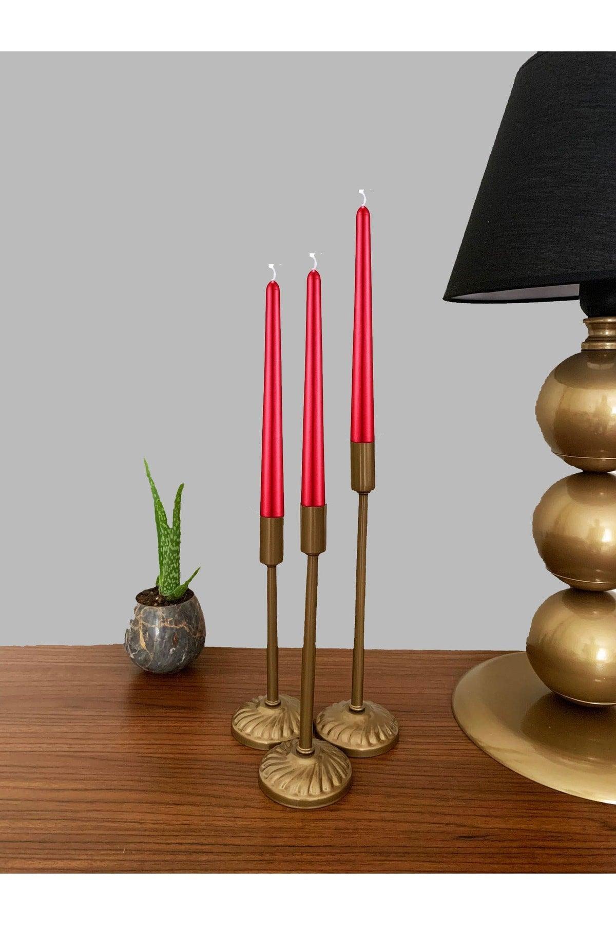 3 Lü Damaskus Kerzenhalter , Taper Kerzenhalter Dekorative Taper Kerzenhalter Hochzeit Party Dekoration Kerzenhalter - Swordslife
