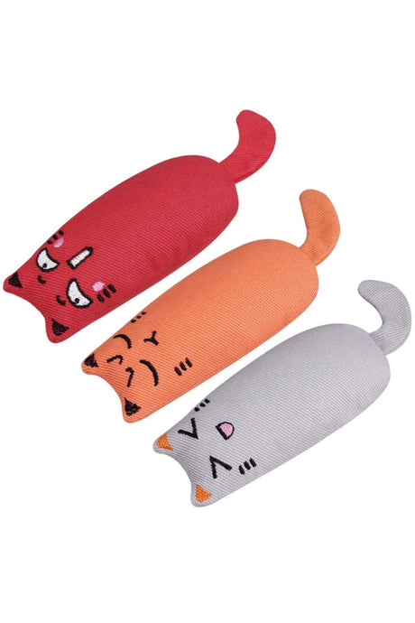 3 Pack Rattle Cat Grassy Cat Toy