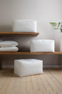 Set of 3 Large White Color Printed Storage Bags // 64x41x35 - Swordslife