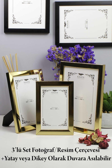 Set of 3 10cmx15cm 13cmx18cm 15cmx21cm Picture, Photograph, Document, Poster, Document Frame - Swordslife