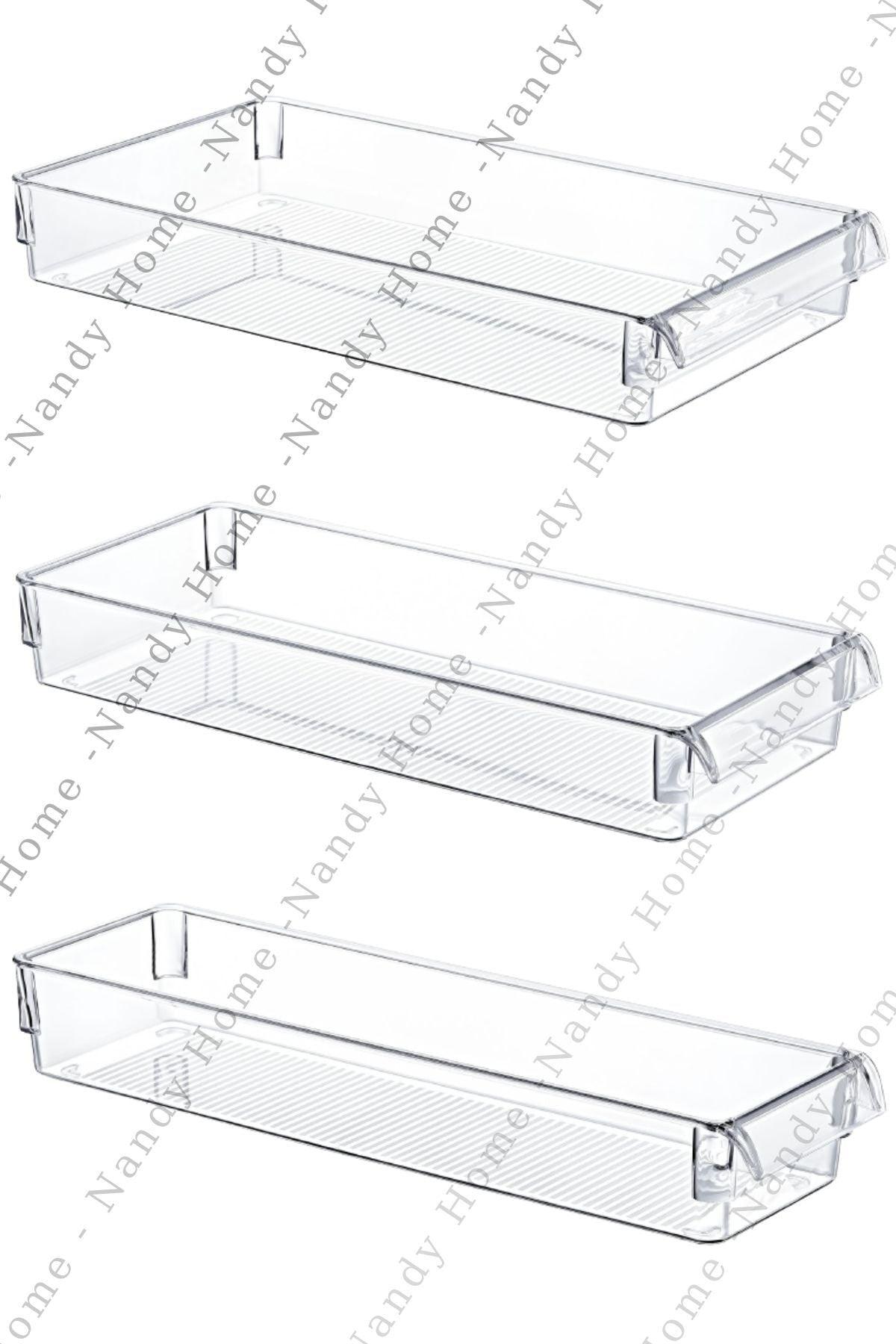Set of 3 New Clear Refrigerator & Cabinet Organizer Organizer - Swordslife