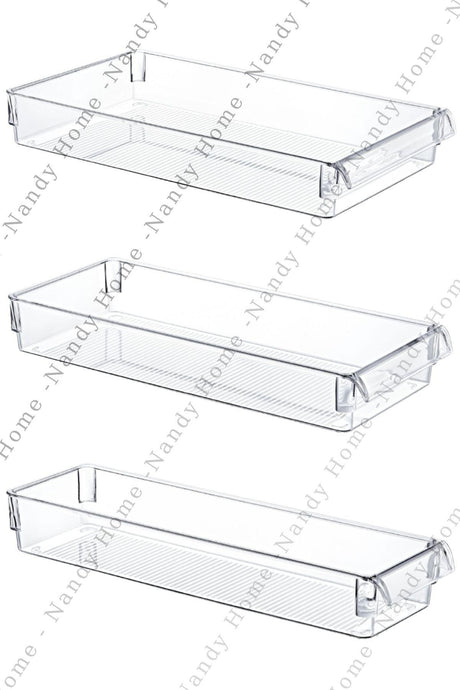 Set of 3 New Clear Refrigerator & Cabinet Organizer Organizer - Swordslife