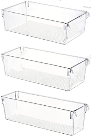 3-Set Tall Clear Refrigerator & Cabinet