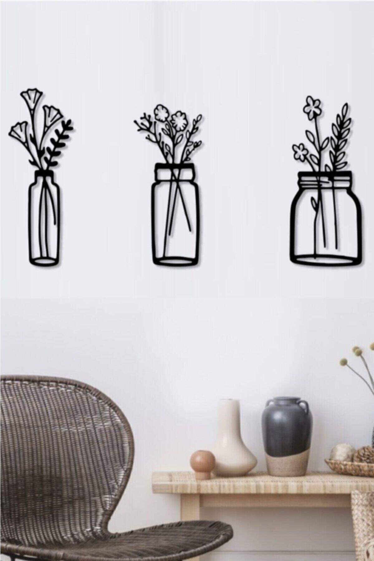 3 Piece Flower Pot + Bi Coffee + 4 Piece Bird Wall Decor 3 Products in 1 - Swordslife