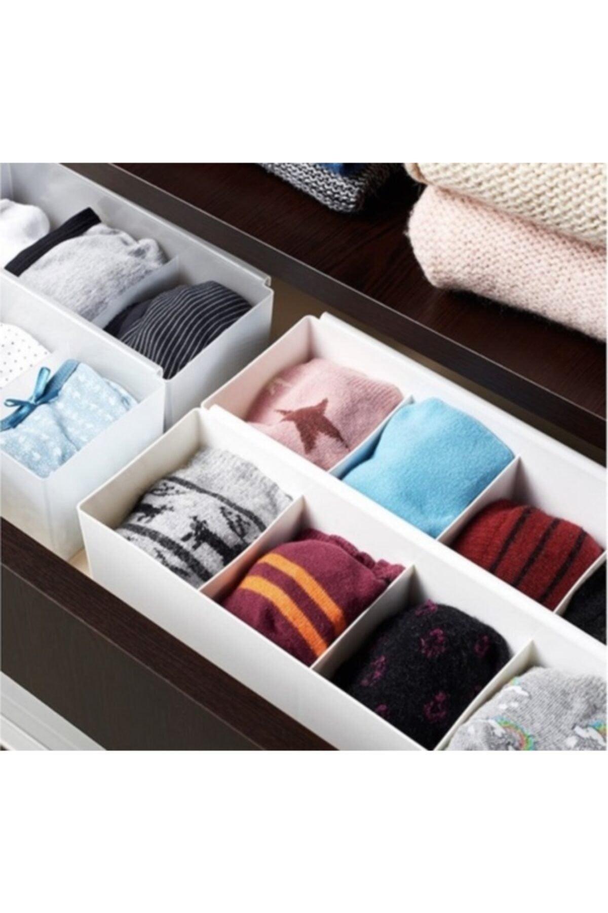 3 Pcs Drawer Organizer Socks Organizer Makeup Organizer Jewelry Organizer - Swordslife