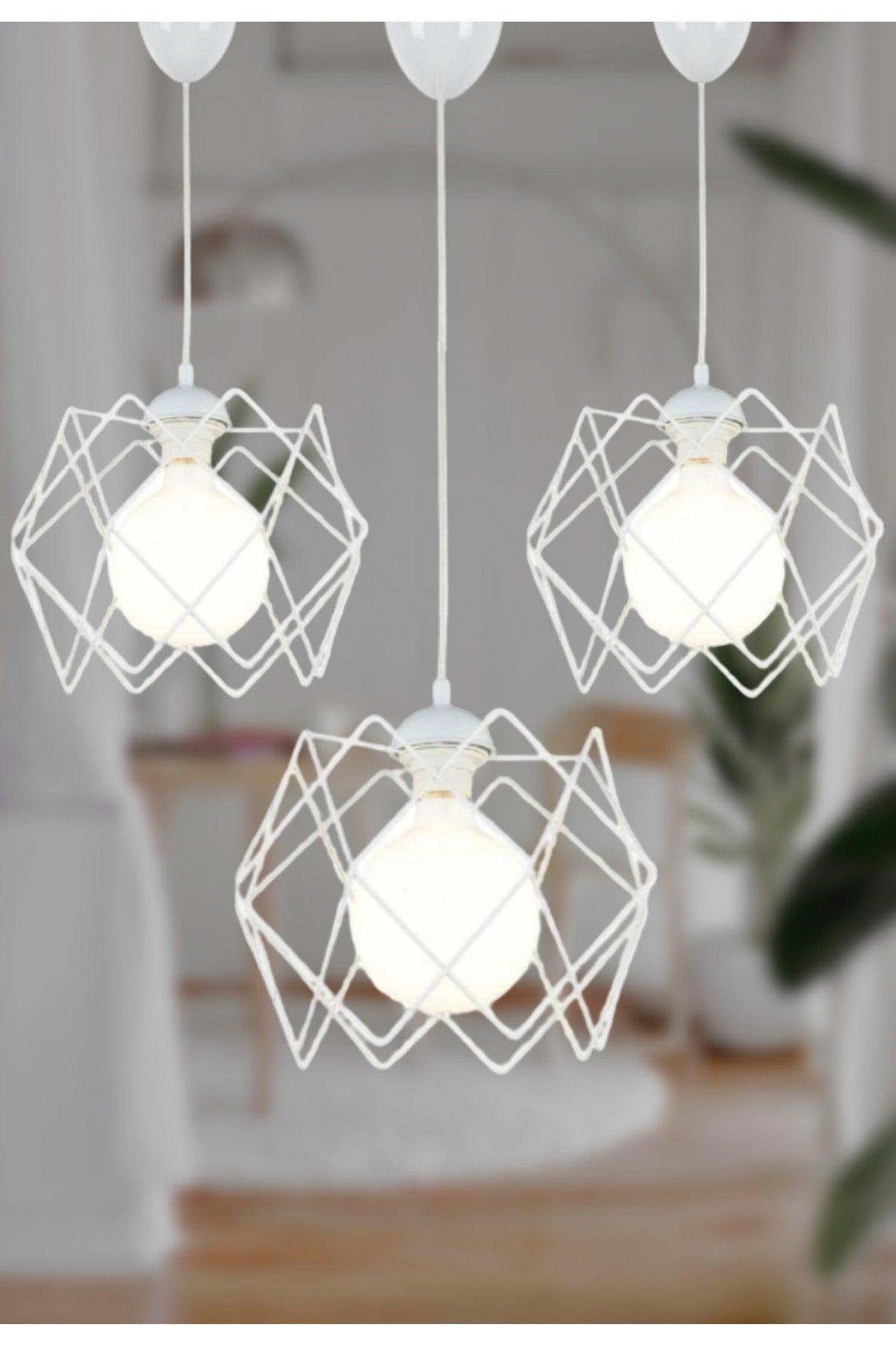 3 Pieces Prism White Promotional Single Pendant Chandelier - Swordslife