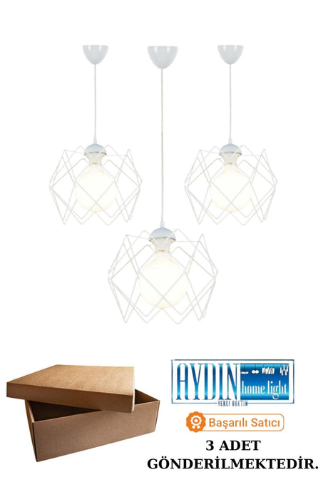 3 Pieces Prism White Promotional Single Pendant Chandelier - Swordslife