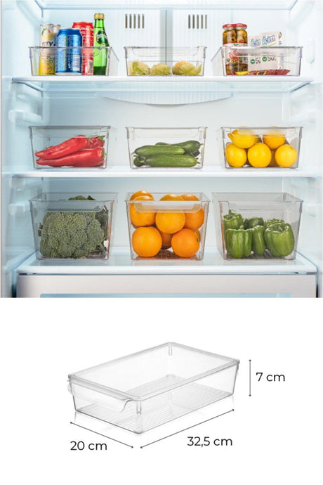 3 Piece Fridge Organizer with Cover Small - Swordslife