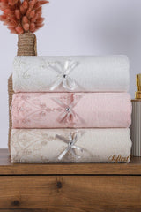 Pieces 3 Colors 50x90 Guipure Ribbed Dowry Hand Face Bath Towel - Swordslife