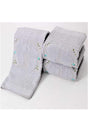 3 Pieces Gray Color Embroidered Foot Towel 100%