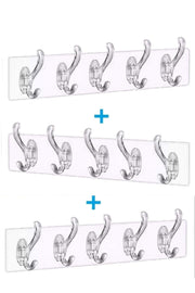 3 Pieces Transparent Hanger Wall Hanger 5 Piece Track