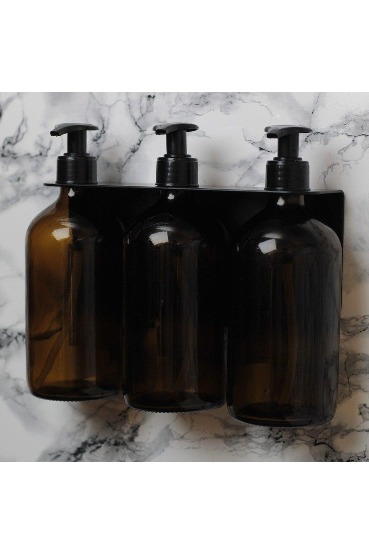 3 Set Flüssigseifenspender, Badezimmer Shampoo, Dusche Jelik, Flüssigkeitsflasche - Swordslife