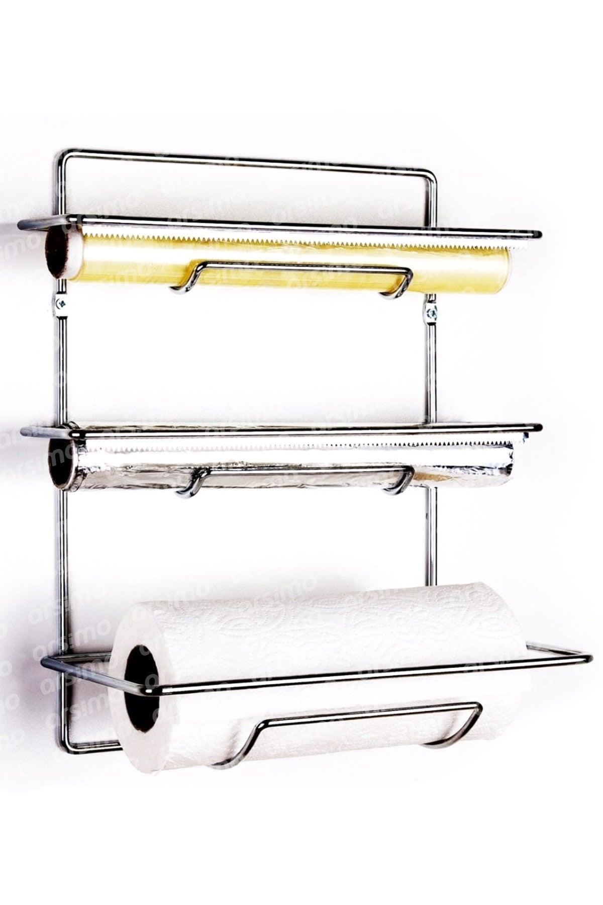 3 Layer Metal Stretch Paper Towel Holder