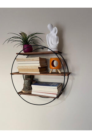3 Tiers Round Lux Bathroom Wall Shelf