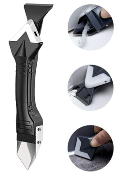 3-in-1 tile joint silicone scraper for smooth finishing