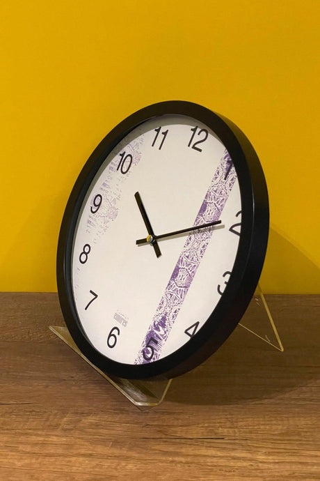 30 Cm Real Glass Silent Mechanism Wall Clock - Swordslife