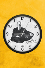 30 Cm Real Glass Silent Mechanism Atatürk Wall Clock - Swordslife