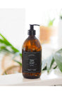 300ml Glass Bottle Rustic Amber Dish Soap Black Label - Swordslife