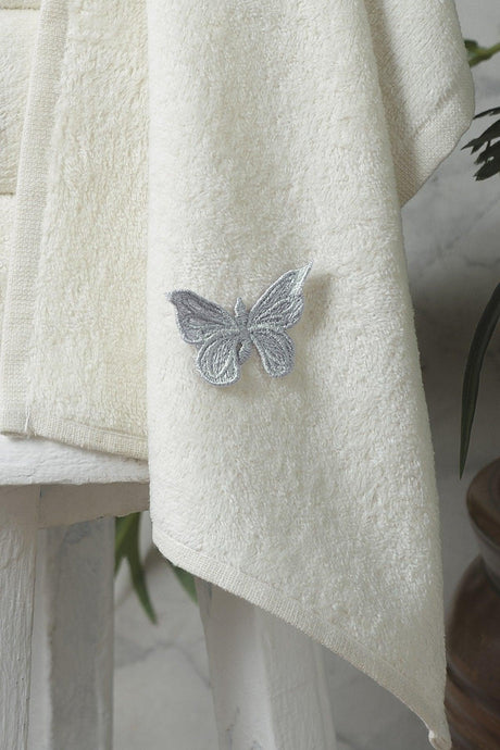 30x50cm 4 Pieces Butterfly Soft Shiny Hand Towel | Kitchen Towel Set - Swordslife