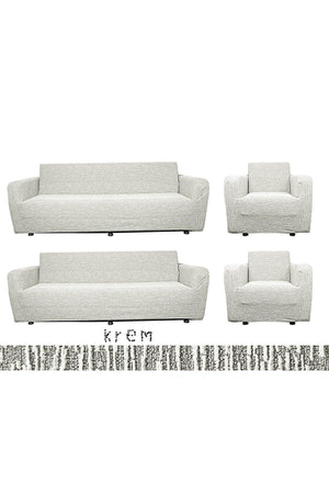 3+3+1+1 Stretch Elastic Flexible Washable Cotton 3+3+1+1 Jacquard Sofa Cover Set Sofa Cover - Swordslife