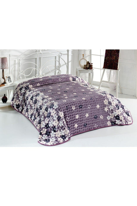 3.5 Kg Thick Supersoft Quality Flower Double Blanket 220x240 Cm (B07) - Swordslife