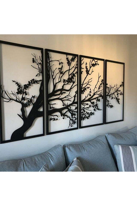 360 Market Decorative Autumn Spring Black 4 Piece Tree of Life Mhy 1060 - Swordslife