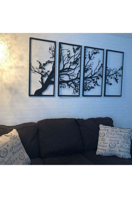 360 Market Decorative Autumn Spring Black 4 Piece Tree of Life Mhy 1060 - Swordslife