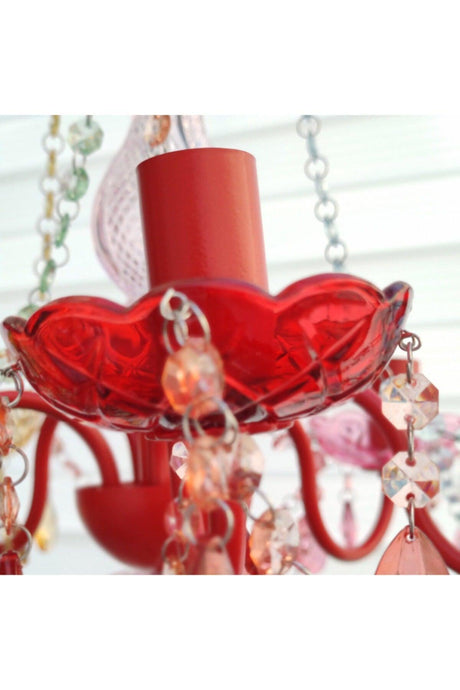 38cm Soft Color Stone Chandelier - Swordslife