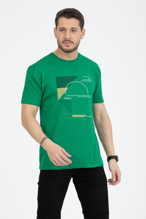 Men'S Printed T-Shirt Regular Fit Benetton