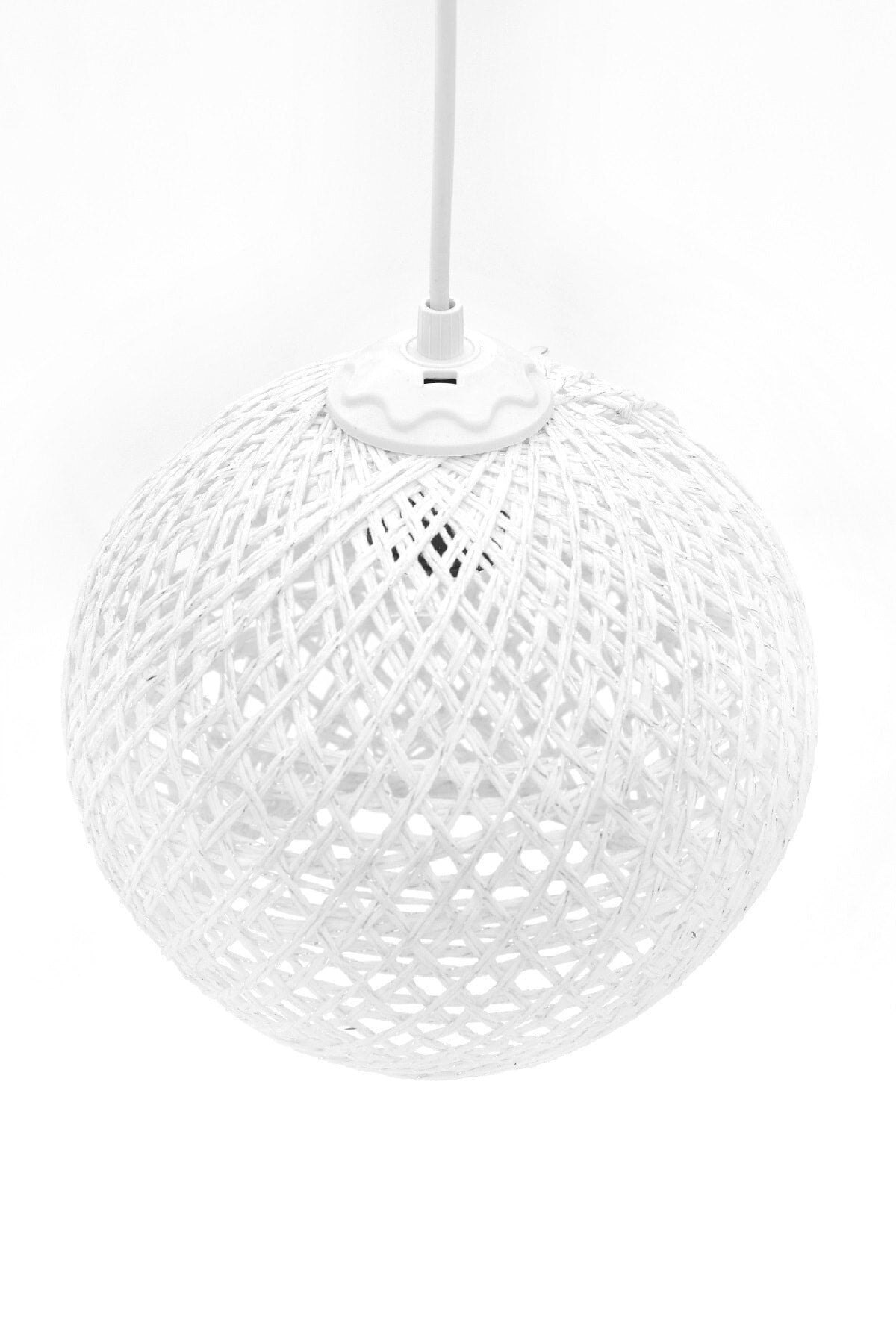 Balle White Pendant Lamp Ball Chandelier (White Hanger Set)