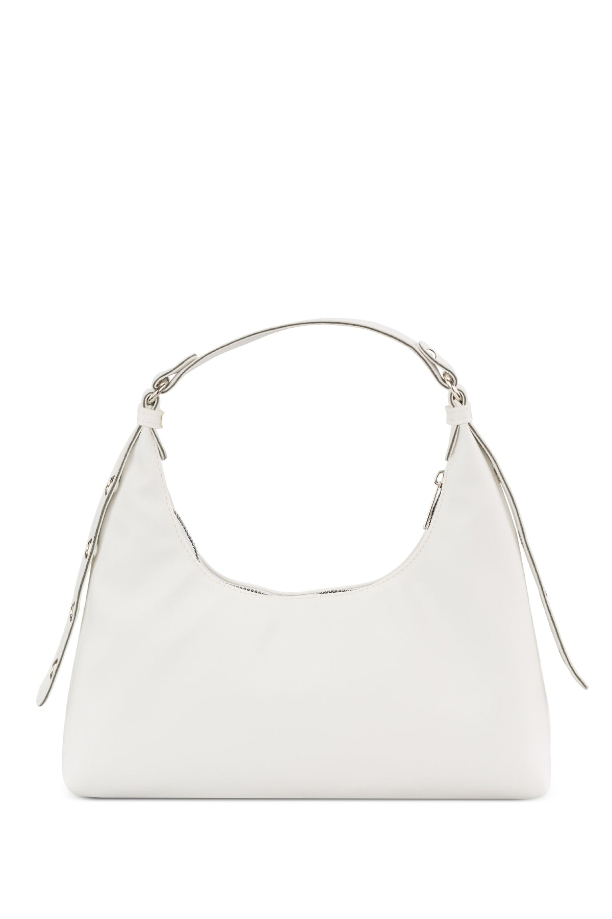 Weiße Baguette-Tasche 205 für Damen