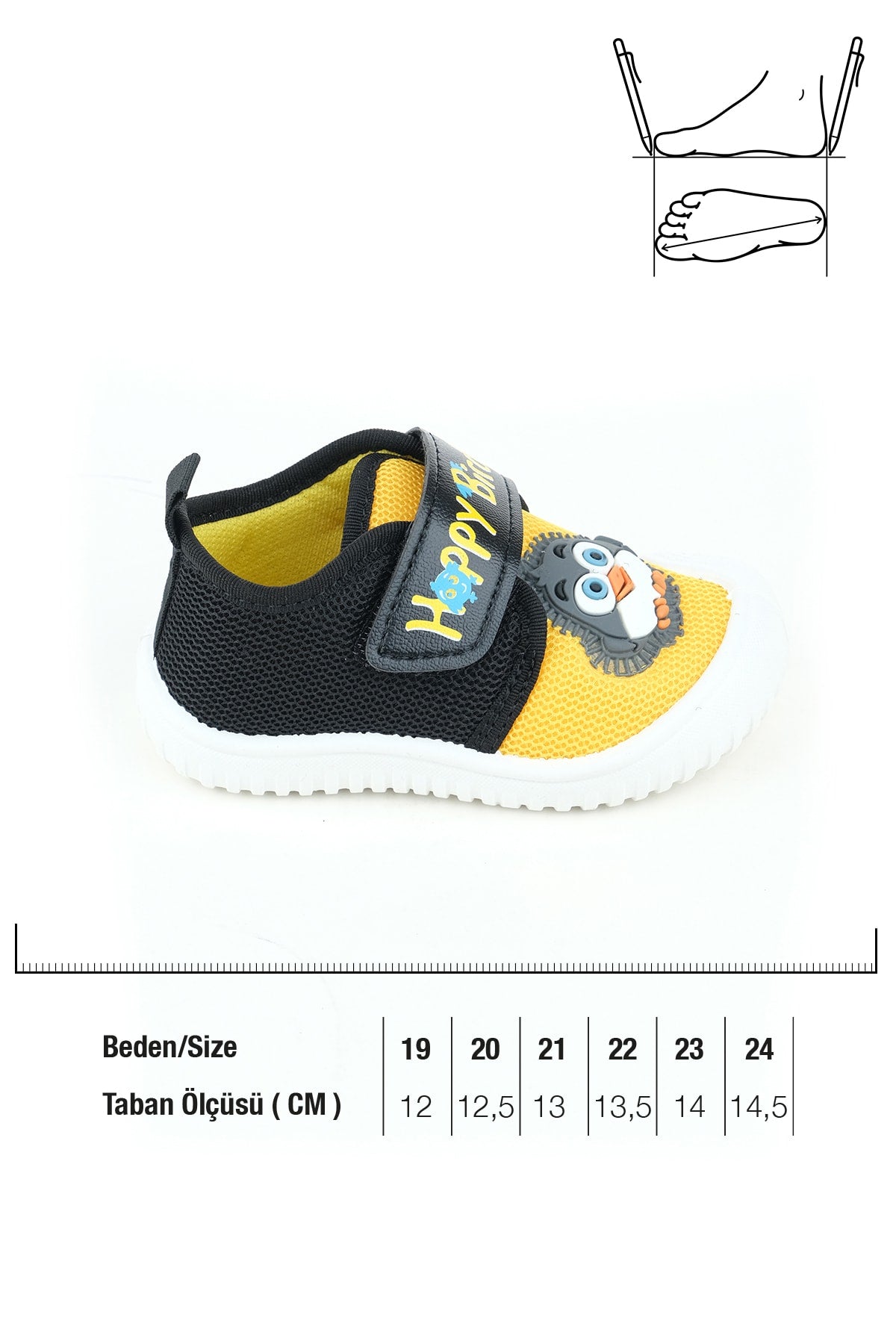 Sommer Bebe Männer Leinen Happy Bird Klettverschluss verstellbare Schuhe