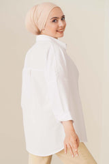 Oversize Basic Shirt White - Swordslife