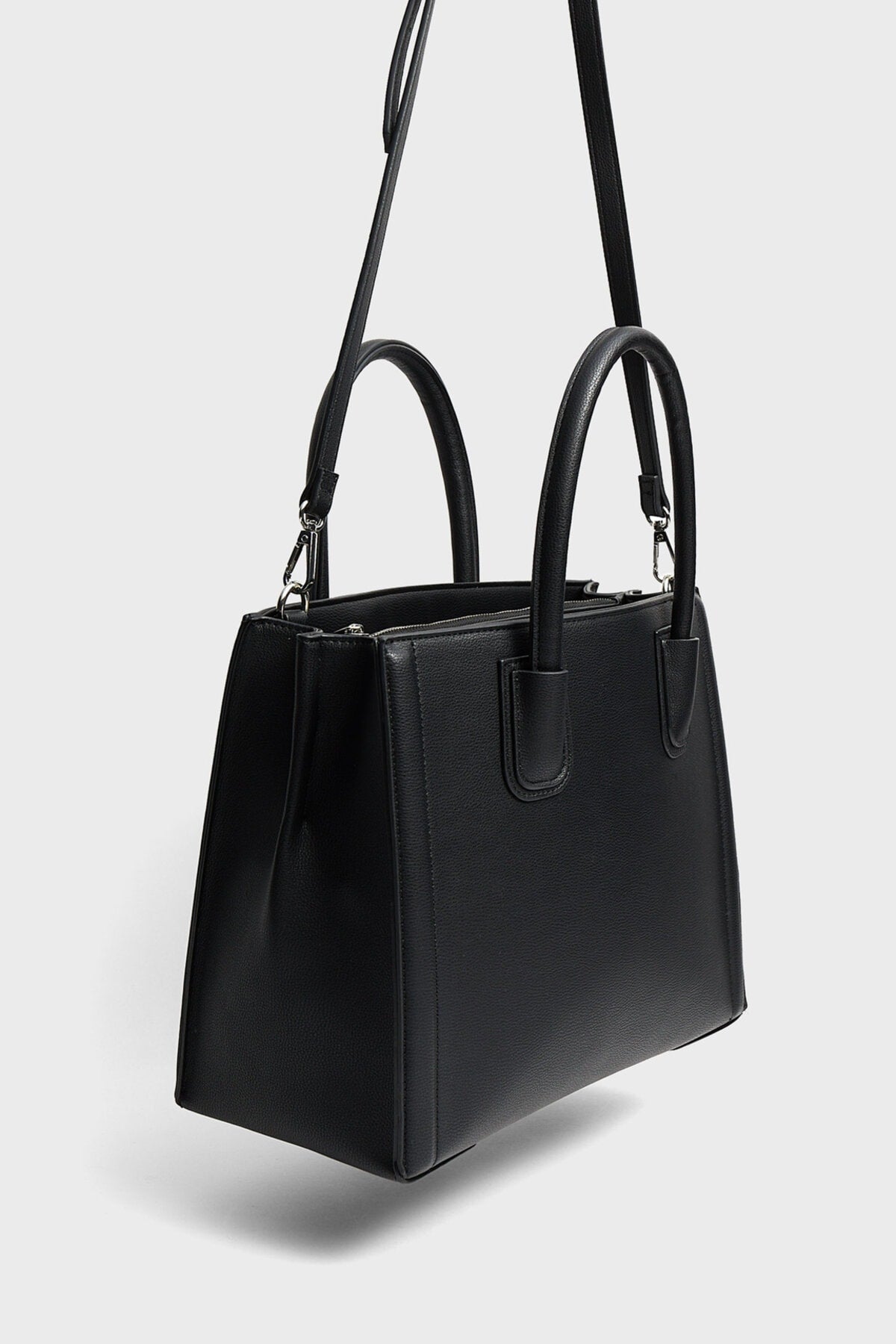 Women's Black Hard Tote Bag 00525001