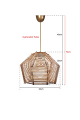 Pluie Natural Chandelier Hnmd-42