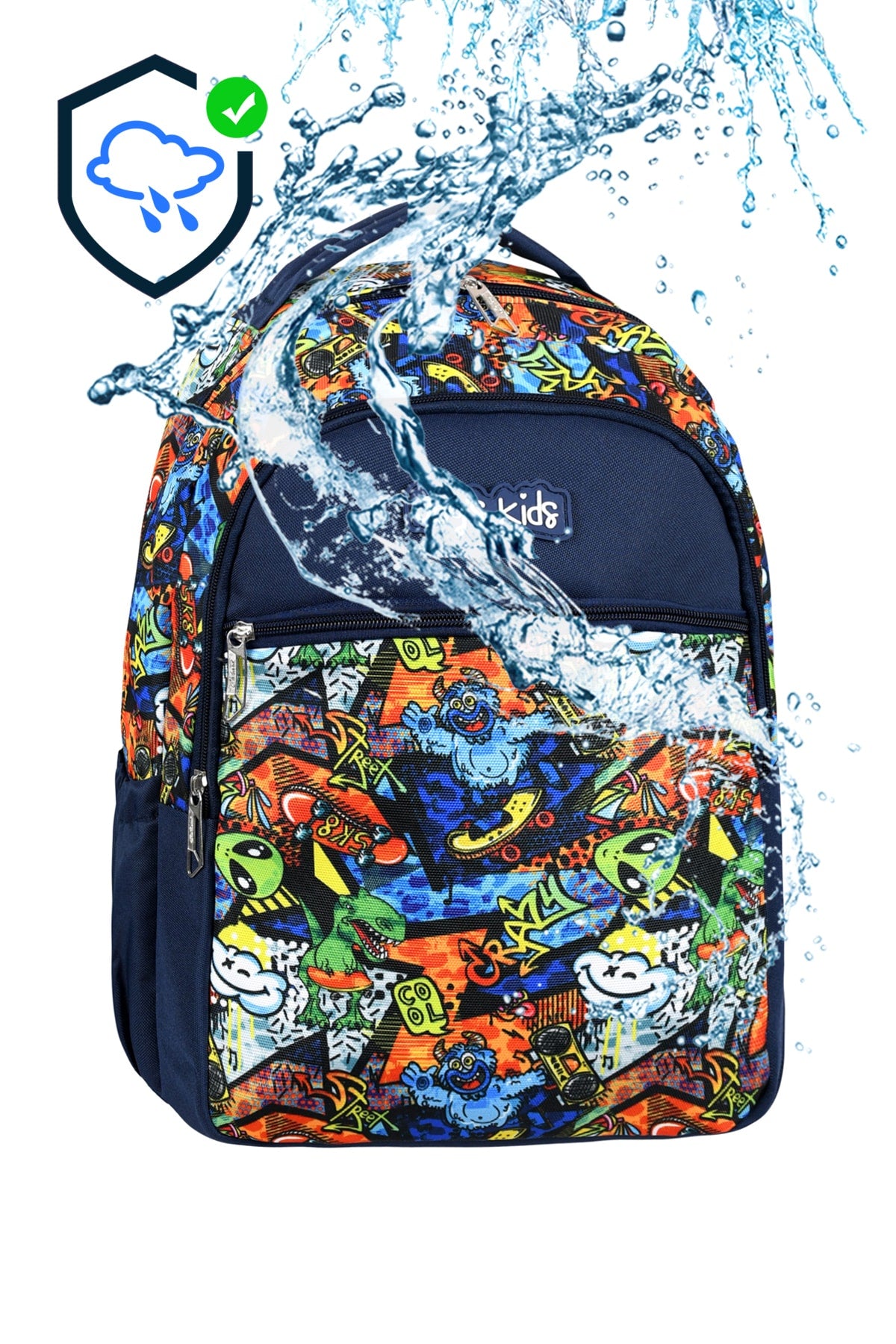 Licensed Dinosaur Patterned Primary School Bag Lunch Box And Pencil Holder Set Of 3