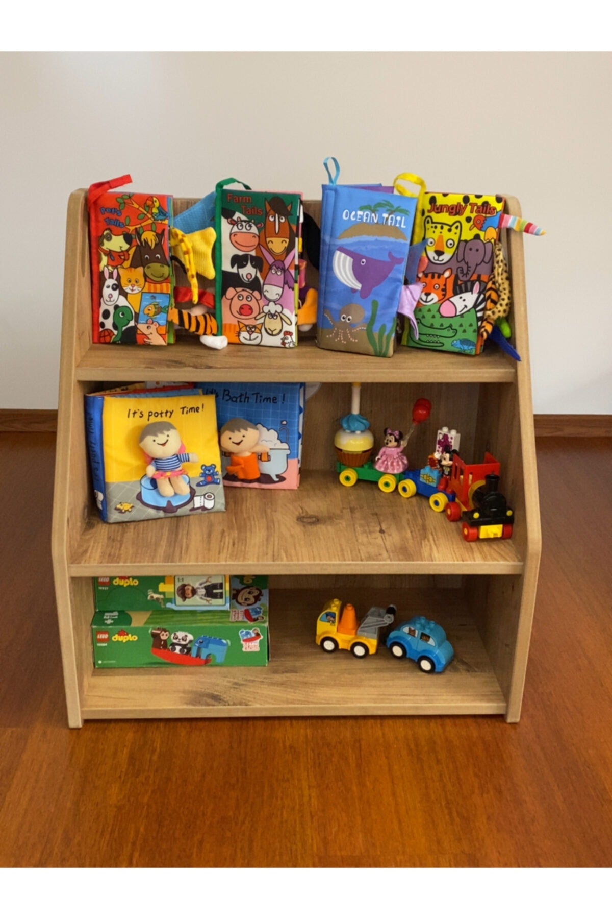 Brown Toy Rack