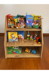 Brown Toy Rack