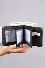 Belt Wallet Card Holder Keychain Lighter Set in Gift Box Gray