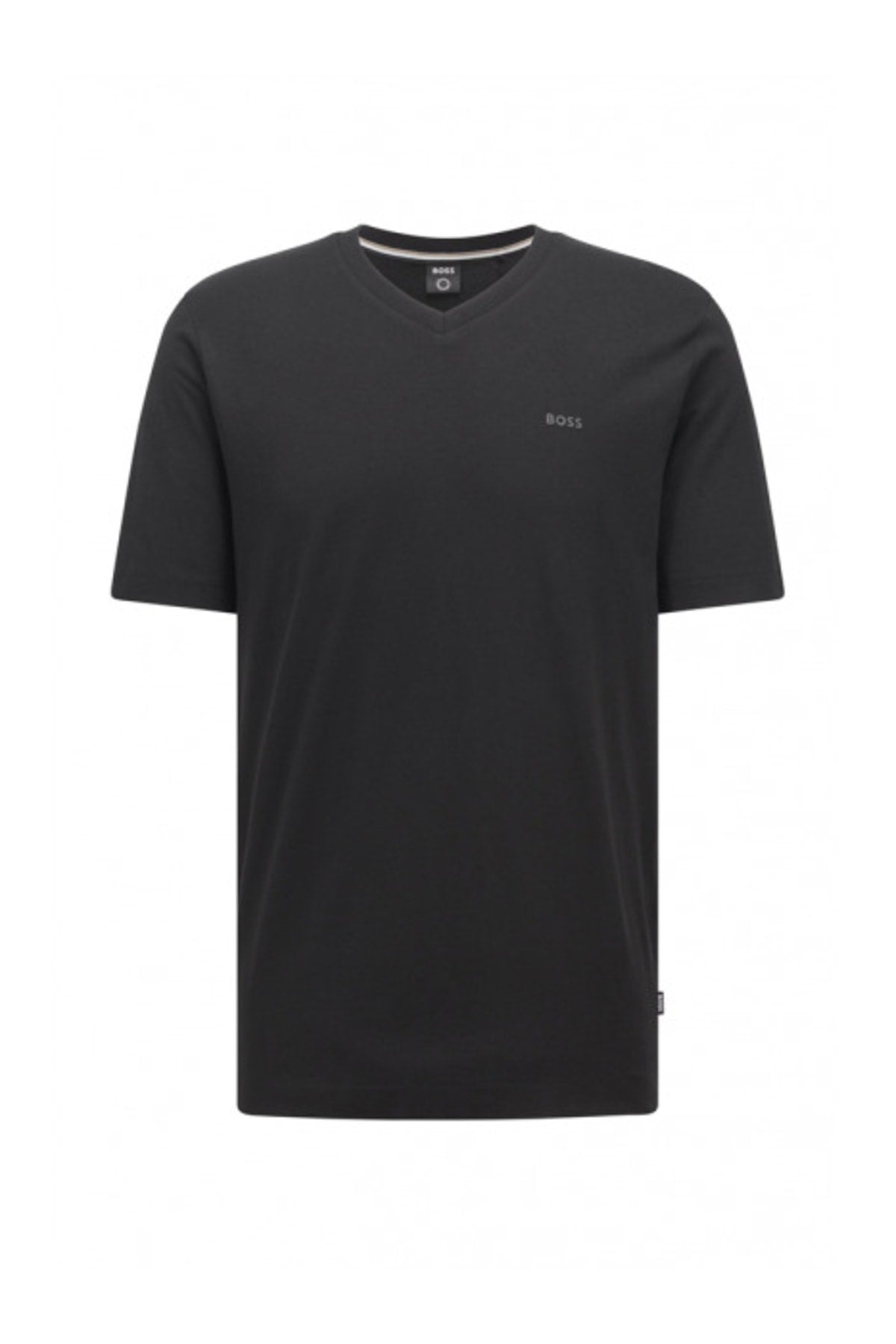 Men's Cotton V Neck Regular Fit Black T-shirt 50468348-001