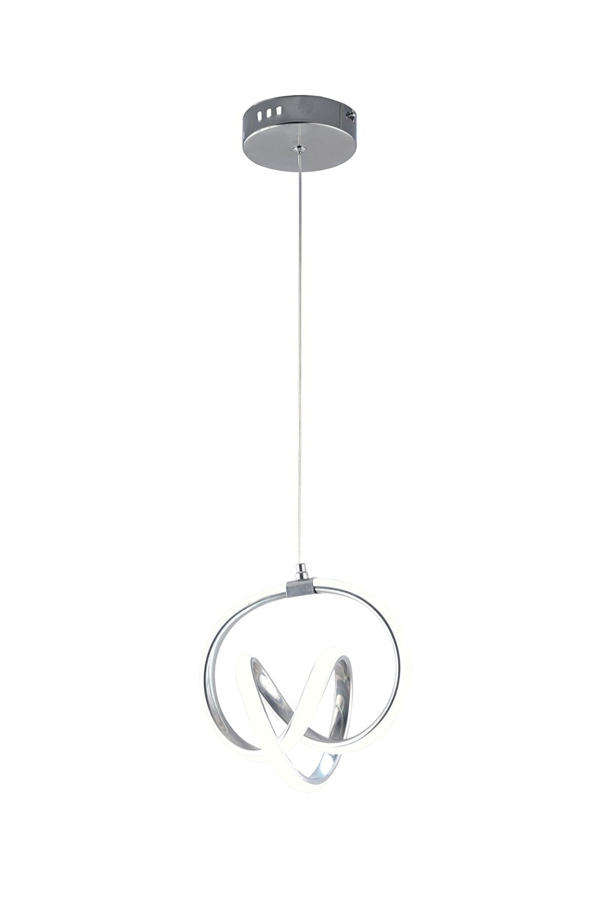Venita Chrome Modern Pendant Lamp Led Chandelier White Light Living Room Kitchen Room Led Chandelier